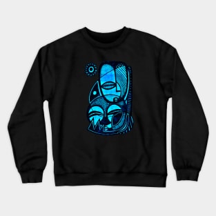 "Nobel" - Love Mother and Child African Symbolic Art Crewneck Sweatshirt